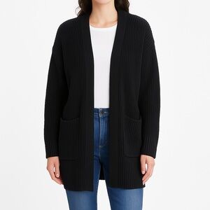 NWT Max & Mia Oversized Black 100% Cotton Cardigan